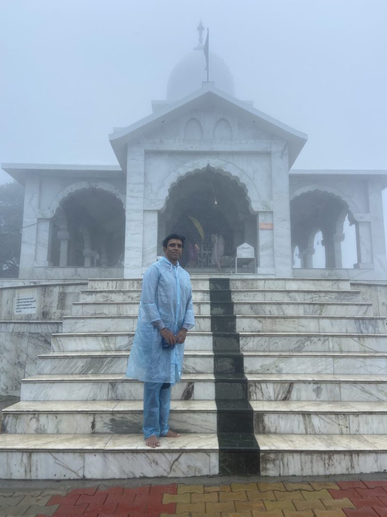 Marble steps of Bhadraj Temple, shrine of Lord Balbhadra