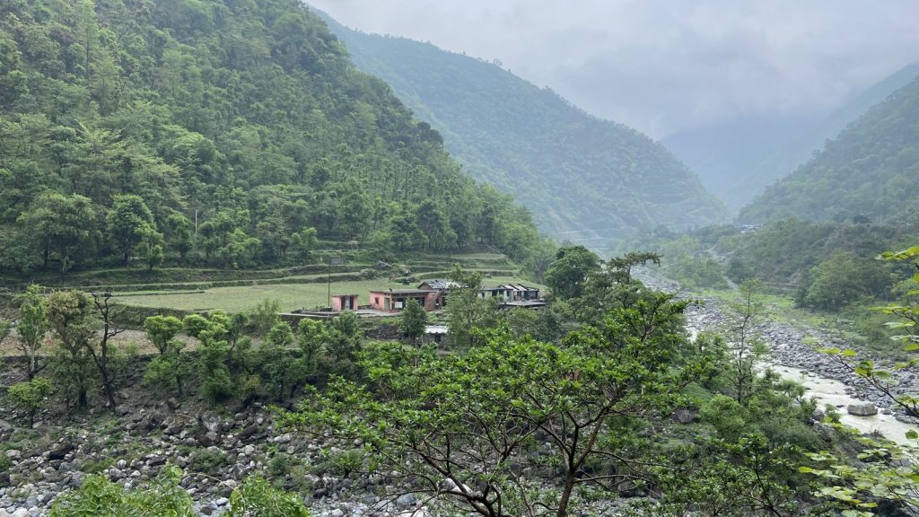 Jaunpur valley view on the Bhadraj Temple route