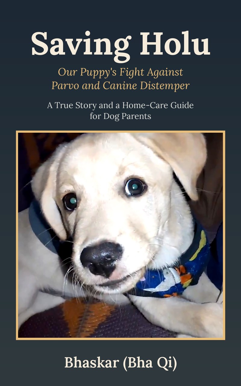 Saving Holu book cover, a true story of parvo in puppies