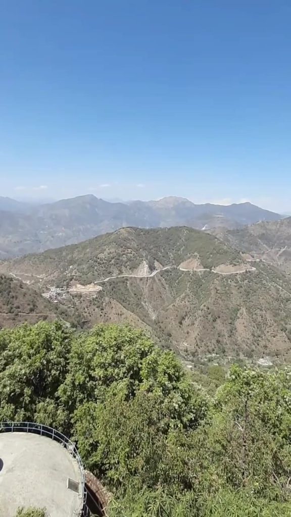 View of the Garhwal hills from Kunjapuri Temple